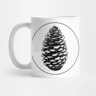 Pinecone - Black Mug